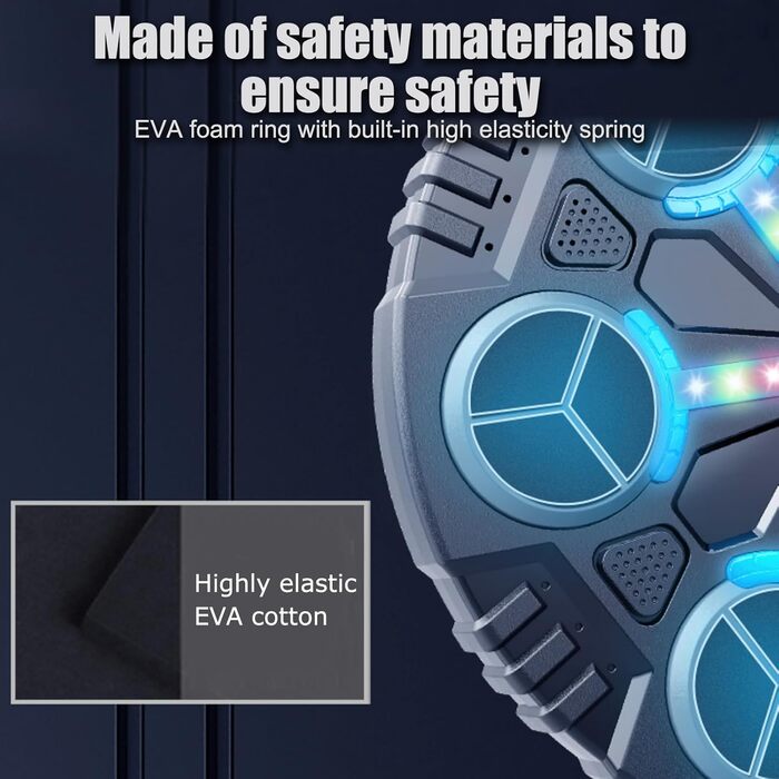 OBEST Музична бокс-машина з LED, електронна настінна боксерська груша з рукавичками, ритмічний тренажер для дітей, Bluetooth, антистрес-іграшка