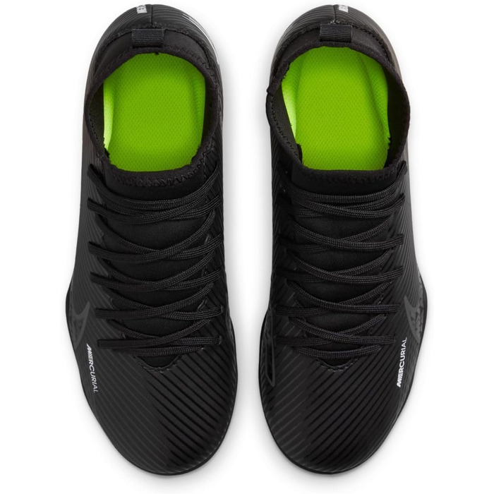 Дитячі футбольні кросівки Nike Superfly 9 Club FG/MG, 38 EU, чорний/сірий/білий/жовтий