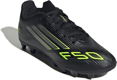 Дитячі футбольні бутси adidas F50 Club FG/MG, 38 EU, чорний/металік/лимонний, для дітей