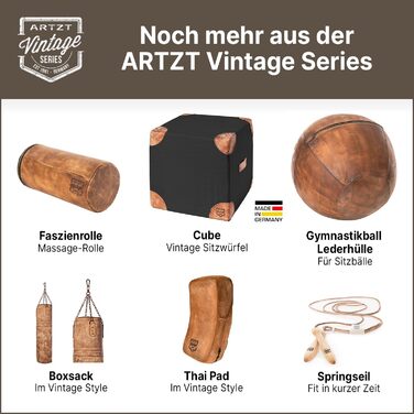 Боксерські рукавички ARTZT Vintage Series з натуральної шкіри, вінтажний стиль, для спарингів, боксерської груші та тренувань, чоловічі, жіночі та підліткові, із захистом зап'ястя, екологічна упаковка