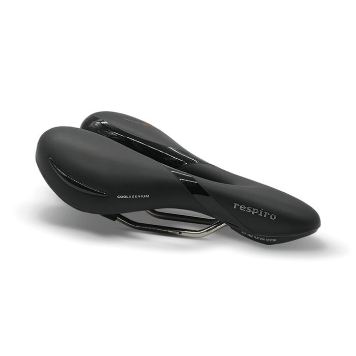 Велосідель Selle Royal Respiro Moderate Stracciatella, чорний, 277x182 мм - комфортне сідло для велосипеда