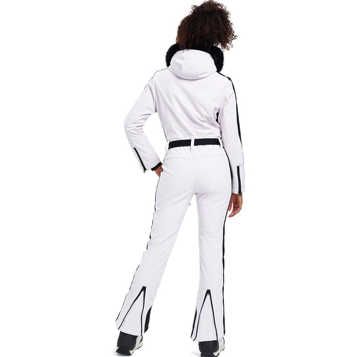 Жіночий комбінезон-кіберсузір'я HOTIAN: теплий, непромокаючий, вітронепроникний, з капюшоном (M, білий)