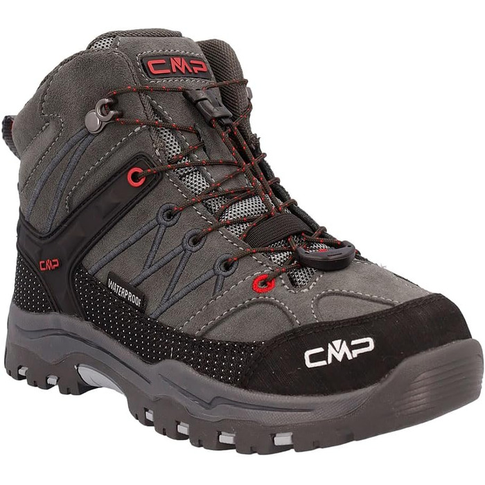 CMP Kinder Rigel MID WP - дитячі трекінгові черевики, водонепроникні, сірі (3 UK)