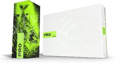 Гольф м'ячі VICE Pro Neon Lime 2020, 12 шт, 3-шарові, уретан, для досвідчених гравців, високий спін, максимальний контроль