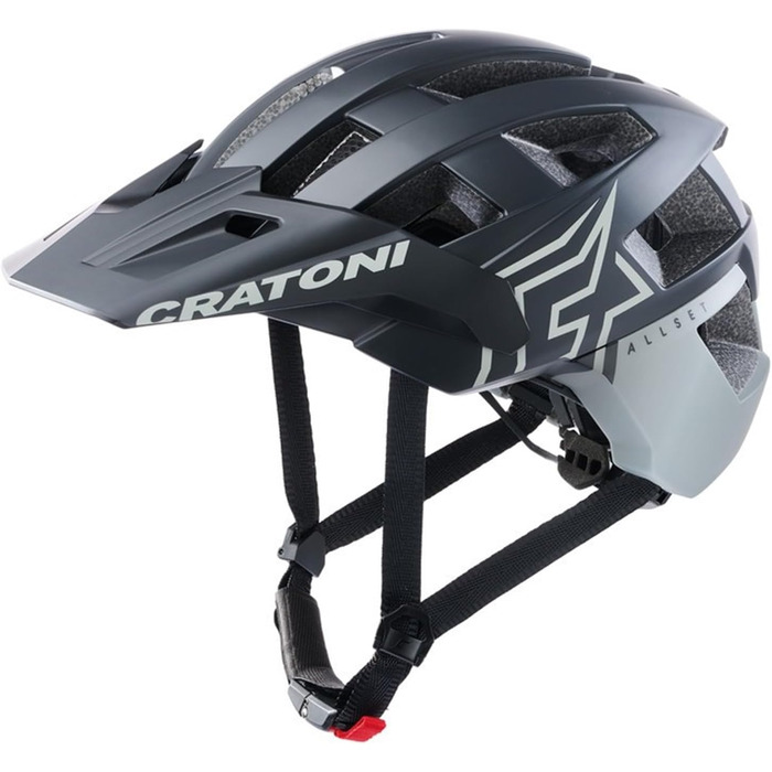 Велошолом Cratoni AllSet Pro чорний/сірий для MTB
