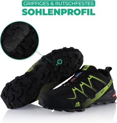 Трекінгові черевики для жінок та чоловіків, трекінгові, для хайкінгу, хайкінгу, пішого туризму, хайкінгу, пішого туризму, зелені, чорні, розмір 38 EU