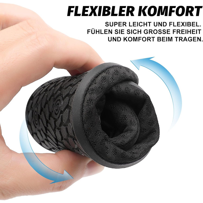 Чоботи для плавання та водних видів спорту Luedka, унісекс, чорні, розмір 34-48