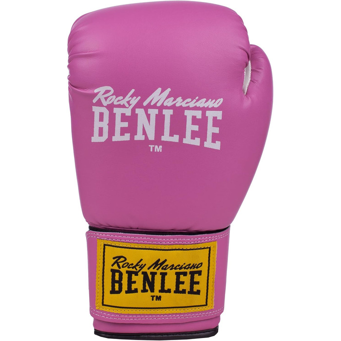 Боксерські рукавички BENLEE Rodney 14 oz рожеві/білі, екошкіра