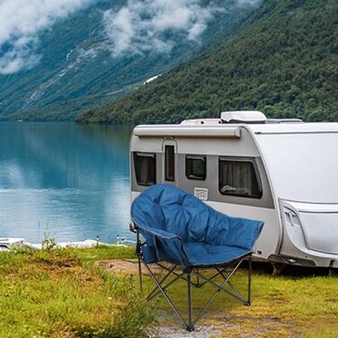 Крісло для кемпінгу High Point Sports Moon Chair XXL: широке, розкладне, до 150 кг, для відпочинку на природі та вдома