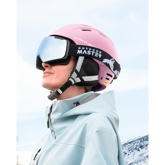 Шолом Outdooraster IPS Kelvin II для сноубордингу та лижного спорту (Матвий Рожевий, M)