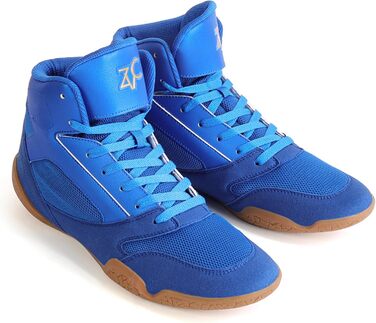 Чоловічі боксерські та спортивні черевики ZVC для боксу, фітнесу та пауерліфтингу (45 EU, Синій)