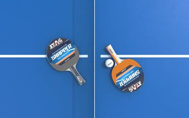 Стіл-тенісний ґрати Stag Iconic Snapper Series | Сірий та чорний | Професійна серія для тренувань | Яскравий дизайн