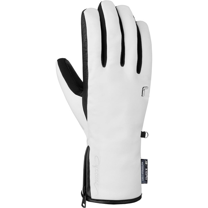 Жіночі лижні рукавички Reusch Tiffany R-tex Xt, екстра теплі, водонепроникні, дихаючі, розмір 7, білі/чорні