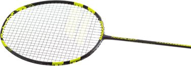 Бадмінтонна ракетка Babolat Power Light, універсальна, чорна/жовта, з натягнутою струною, у комплекті чохол