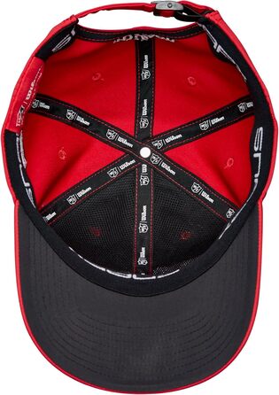 Чоловіча кепка для гольфу Wilson PRO TOUR, поліестер, універсальний розмір, червона