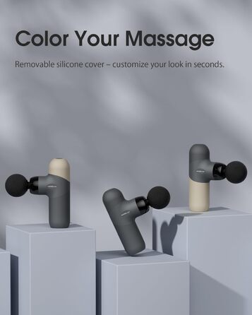 Електричний масажер для м'язів Mini Massagepistole з 6 насадками, 4 швидкості - ідеальний подарунок