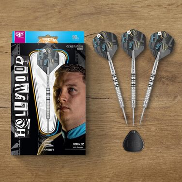 Дротики Target Chris Dobey G1 22g/23g/24g, 90% вольфрам, сталевий наконечник, Swiss Point