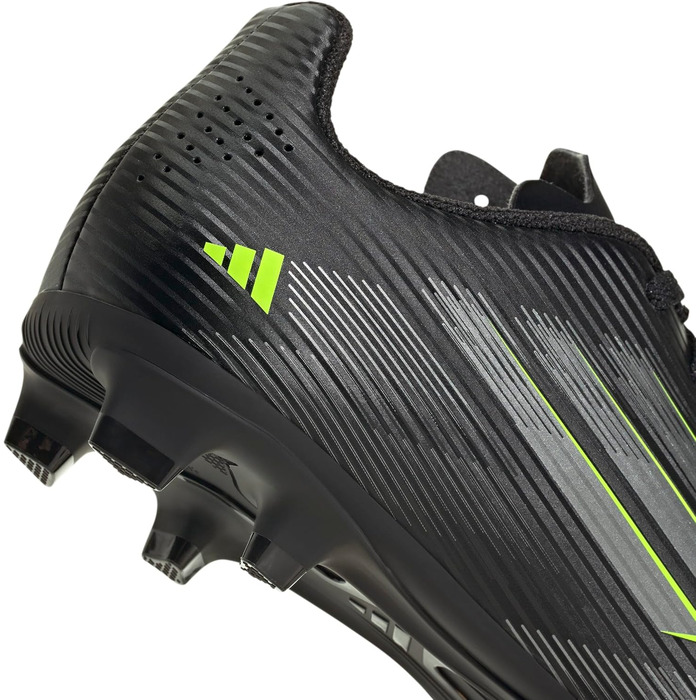 Дитячі футбольні бутси adidas F50 Club FG/MG, 38 EU, чорний/металік/лимонний, для дітей