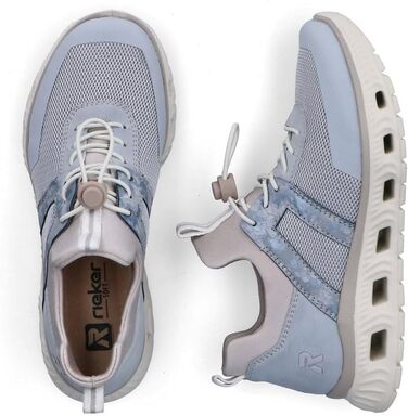 Кеди жіночі Rieker M6061 Slip-On, сині комбіновані, 39 EU - зручне взуття для повсякденного носіння