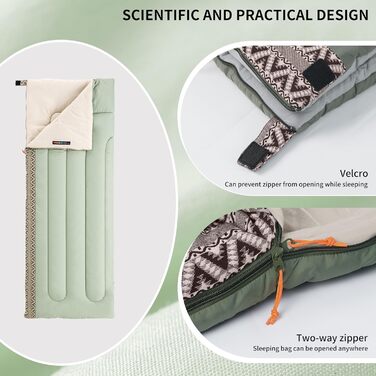 Спальний мішок Naturehike для дорослих та дітей, 3-4 сезони, водонепроникний, 190 x 75 см, зелений