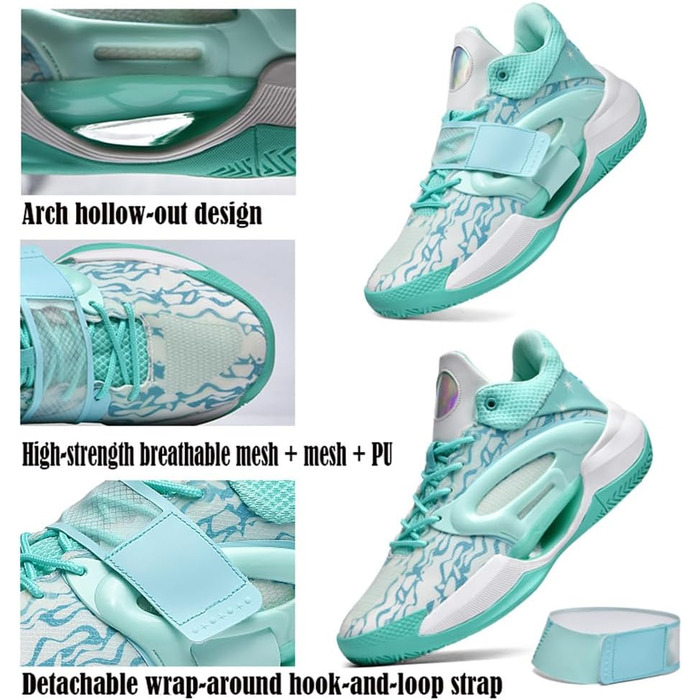 Чоловічі баскетбольні кросівки для хлопців, тренувальні кросівки для тенісу та бігу, чорно-білі, 869 (45 EU, зелений)