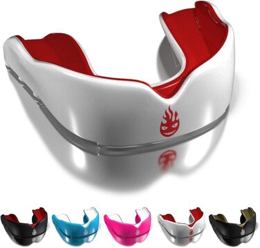 Захист для рота Dr. Knox Sport для дорослих, дітей та підлітків – для контактних видів спорту (бокс, боротьба, футбол, баскетбол, хокей та ін.) (Діти (<11), Чорний/Золотий) Junior (<11) (Junior (<11), Жіночий/Червоний)