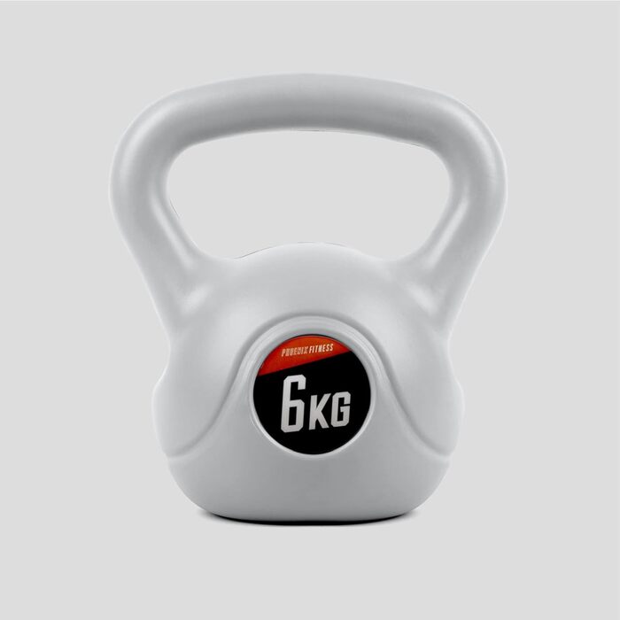 Гиря Phoenix Fitness вінілова для силових і кардіо тренувань, для дому та спортзалу
