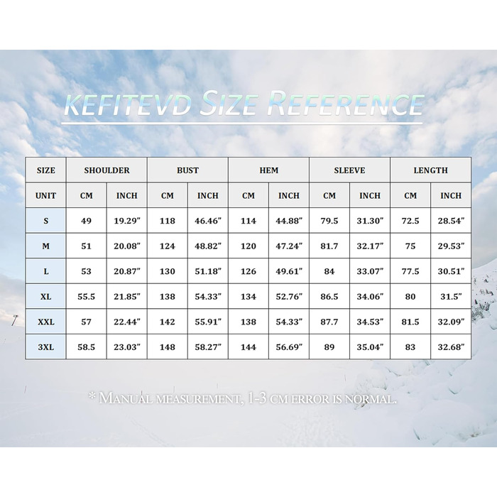 Зимова куртка KEFITEVD для чоловіків: водонепроникна, тепла, з підкладкою, для катання на лижах, спортивна, вітронепроникна, дихаюча, функціональна куртка з відстібаною капюшоном, XL, блакитна