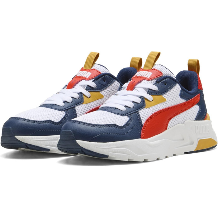 Дитячі кросівки PUMA Trinity Lite Jr - біло-червоно-сині (39 EU)
