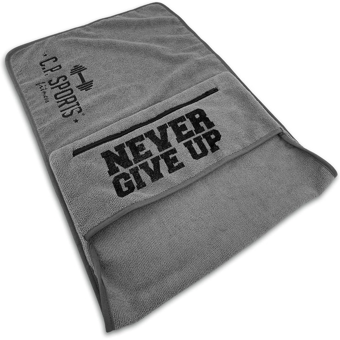 Рушник для фітнесу C.P. Sports: мікрофібра, фіксація, кишеня, для занять у спортзалі, м'який, великий, для жінок та чоловіків, 5 кольорів