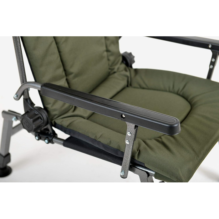 Крісло для риболовлі Carp Angelstuhl F5R ST/P Deluxe з високою спинкою та столиком для вудлищ, поліестер