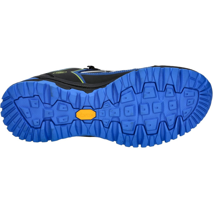 Кросівки для бігу по пересічній місцевості Brütting Unisex Mount Root, 44 EU, чорний, синій, лимонний