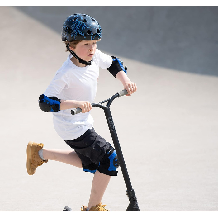 Захисний комплект SKATEWIZ для катання: наколінники, налокітники, захист зап'ястя для дітей та дорослих, 6 предметів