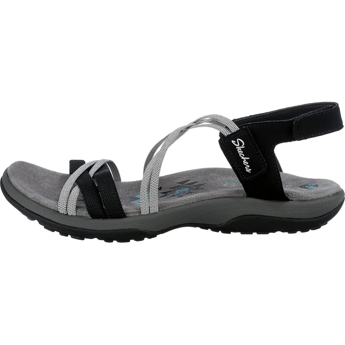 Чоловічі сандалії Skechers Reggae Slim-Takes Two, чорно-темно-сірі, 40 EU