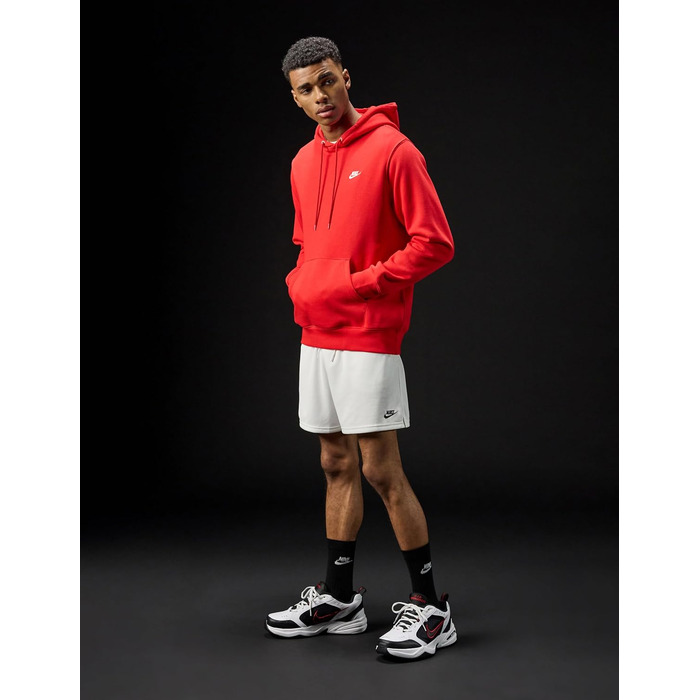 Чоловічі кросівки Nike Air Monarch IV для фітнесу та прогулянок, White Black Varsity Red, розмір 42 EU