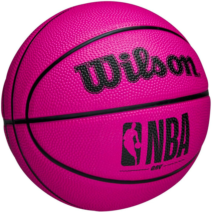 Баскетбольний м'яч WILSON NBA DRV, для залу та вулиці, рожевий, розмір 3