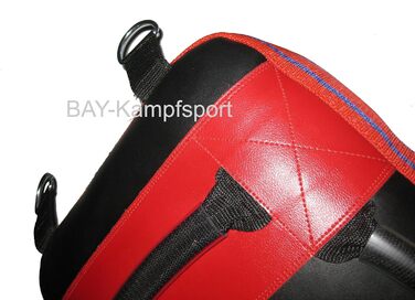 Боксерський ударний щит BAY 3-в-1 для стіни, руки та корпусу, чорний/червоний, 65 см, для тренувань з боксу, карате, маківари, підвісний, для відпрацювання ударів, DANRHO