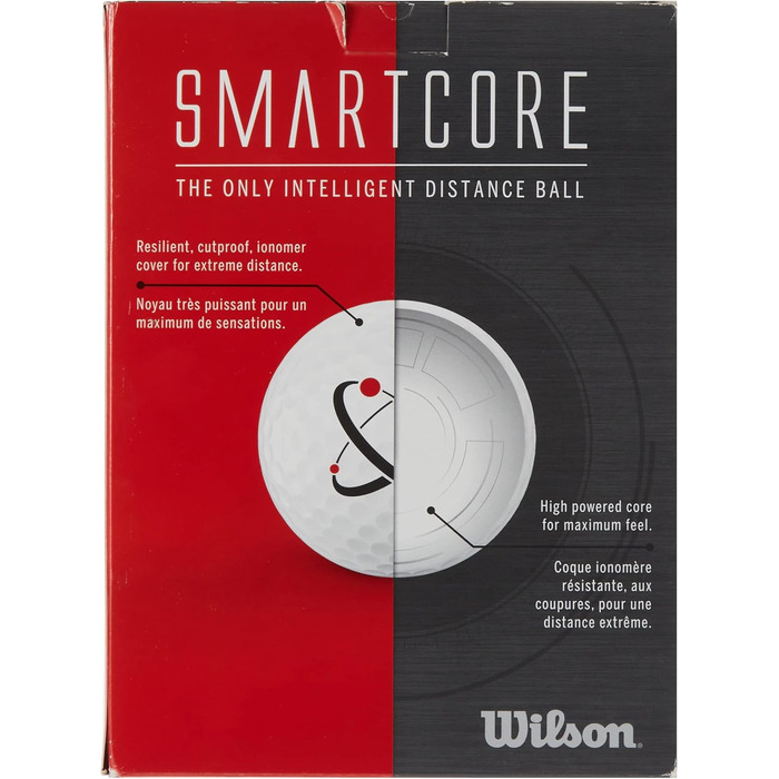 Гольф-м'ячі WILSON SmartCore Straight Distance, 24 шт.