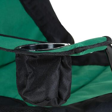 Зручний складаний стілець для кемпінгу Outtec, 130 кг, з високою спинкою, підсклянник, сумка, риболовний стілець, зелений