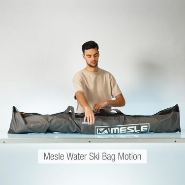 Сумка для водних лиж Mesle Motion, для комбо та слаломних лиж до 175 см, чорна-сіра