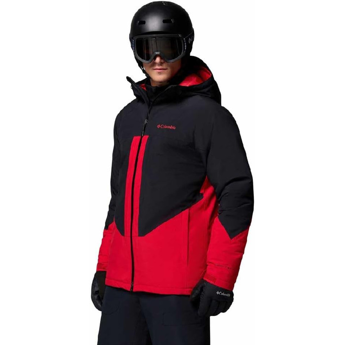 Куртка гірськолижна чоловіча Columbia Powder Prime XL бордово-чорна