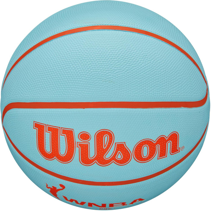 М'яч для баскетболу Wilson WNBA DRV Outdoor, Aqua/Orange, розмір 6