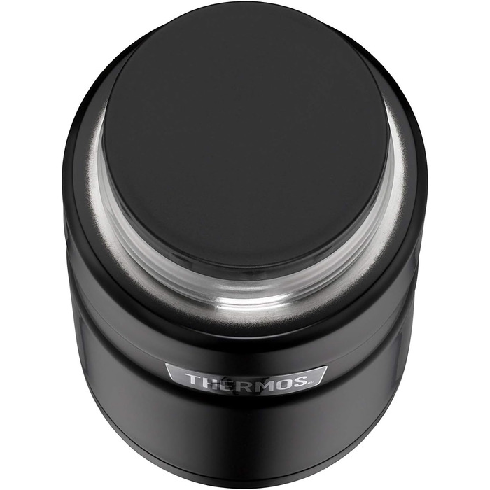 Термос для напоїв THERMOS Stainless King 1,2 л чорний матовий, 24 год гаряче/холодне + харчовий контейнер THERMOS Stainless King 0,71 л чорний матовий з ложкою, 14 год гаряче/24 год холодне