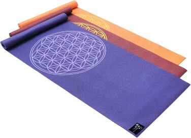 Килимок для йоги Yogistar Yogimat Basic Бордо з візерунком Квітка Життя