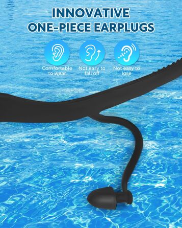 Окуляри для плавання Bluesmile 2 шт., широке поле зору, антифог, UV-захист, для дорослих та підлітків, аквамарин та рожеві