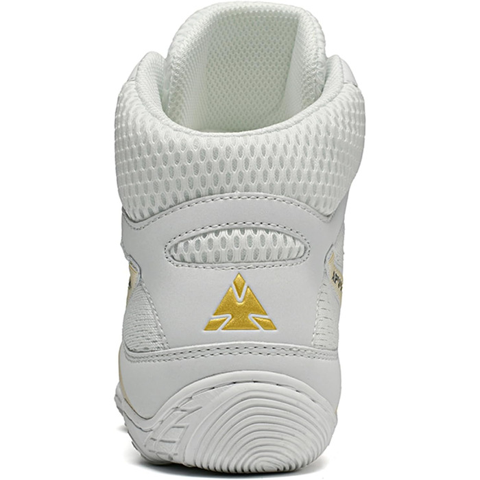 Чоловічі боксерські туфлі Pro для боротьби, дихаючі, неслизькі, зручні, хай-топ, фітнес-туфлі, взуття для тренувань, зала, бодібілдинг (41 EU, White A)