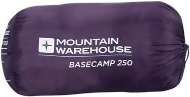 Спальний мішок Mountain Warehouse Basecamp 250 - для дорослих та дітей, блакитно-зелений (темно-фіолетовий)