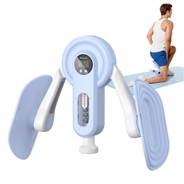 Тренування стегон MERACH Thigh Master – тренажер для ніг з регулюванням опору 400 N/600 N, 360° та тренажер для м'язів тазу для чоловіків та жінок. Фітнес-обладнання для дому, блакитний колір