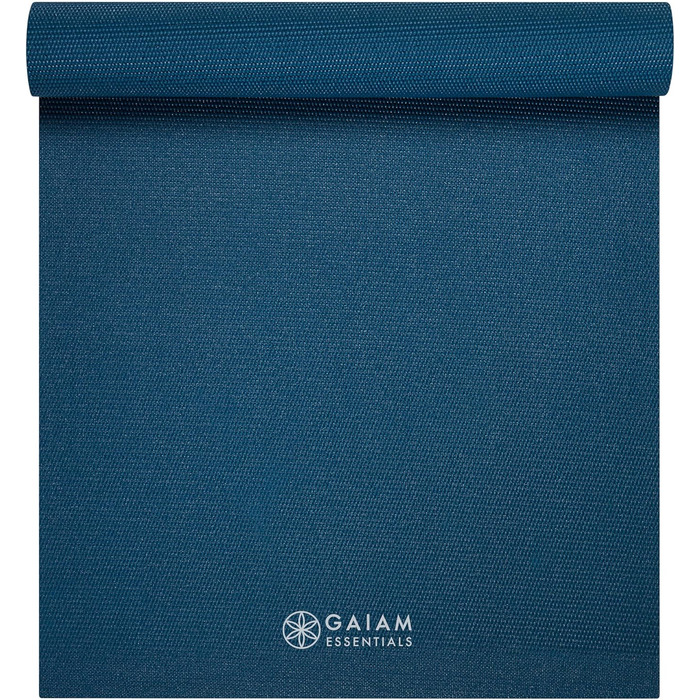 Gaiam Essentials професійний килимок для йоги з чохлом, 183×61×0,6 см, товстий нековзкий фітнес килимок