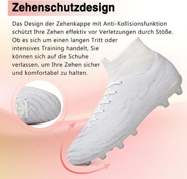 Футбольні черевики чоловічі Мадам, шипові, розмір 43 EU, білі